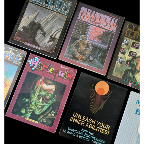 Shadowrun Lot of 7 Sourcebooks Unleash Your Inner Abilities Missing Blood 1990 - Picture 5 of 16